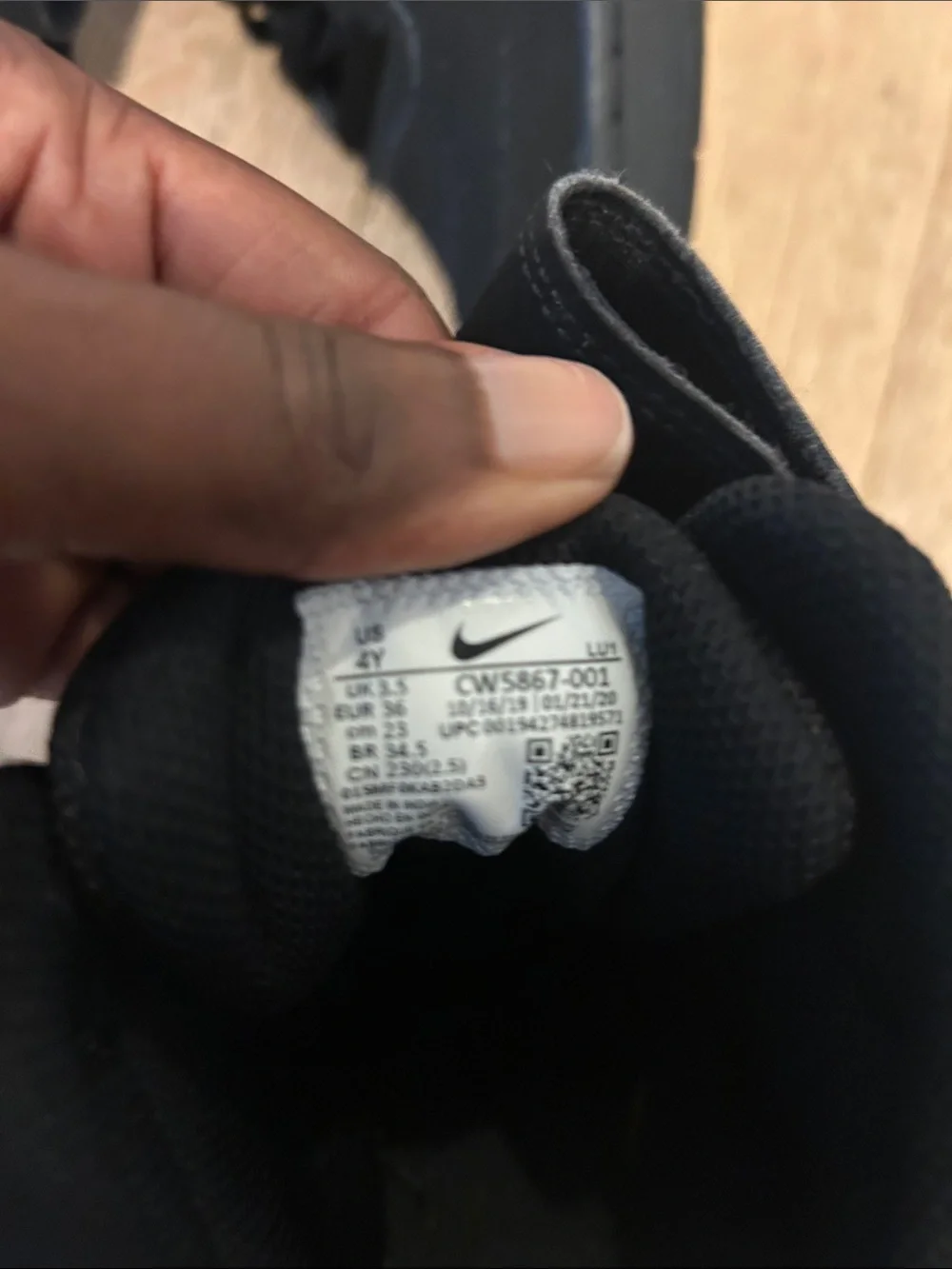 Nike Kids Black High-Top Sneakers